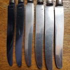 6 Antique Vintage Collectible Knives 9 5  Silver Plate -1847 Rogers  Brothers