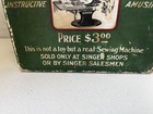 Antique 1910 4 Spoke Singer Salesman Sample Sewing Machine -