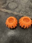 Vintage Pumpkin Wax Candles 2    Lot Of 4