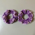 Set Of 2 Purple Velvet