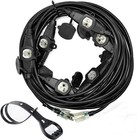 50ft 12 Gauge Outdoor Power Extension Cord seven Outlet Cable