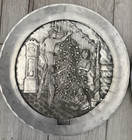 Lot Of 10 Vintage Wendell August Forge Pewter 1990   s Annual Christmas Plates