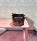 Dollhouse Miniature Metal Vat With Handles Large Rusted Aged 1 12 Scale
