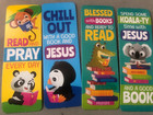 New 8 Lot Bookmarks Animals Childrens Jesus Reading Christian 2  X6 