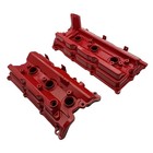 Upgrade Aluminum Valve Cover Kit Red Pair Fits 2003-2008 350z G35 Fx35 M35