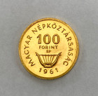 1961 - 150th Anniversary - Birth Of Franz Liszt  100 Forint Gold Coin  7 676 Gr 