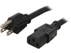 5ft Universal Computer Ac Power Cord Cable 3 Prong Tv Pc Monitor Printer