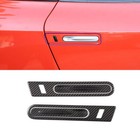 Real Dry Carbon Fiber Exterior Door Handle Trim Fit For Nissan Gtr R35 08-16
