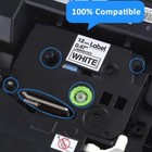 20x Tze Tz251 Tze-251 24mm Black On White Label Tape For Brother P-touch Labeler