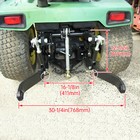 For John Deere 316 318 322 330 332 420 430 Powder Coated 3 Point Rear Hitch Kit