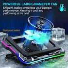 Laptop Cooling Pad Powerful Turbo Fan Rgb Gaming Notebook Cooler For 14-19 Inch