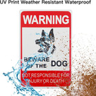 Beware Of Dog Sign  2-pack 12 8 Inches Rust Free Aluminum  Reflective  Waterp   