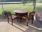 Outdoor Patio Furniture Table And Chair Set - Pottery Barn - Teak