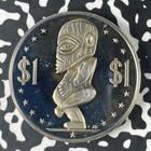 1975 Cook Islands  1 Dollar Lot f0584 Proof 