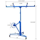 Drywall Lift 11ft Heavy Duty Drywall Panel Hoist Rolling Panel Jack Lifter