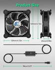 120mm Usb Computer Fan Case Fan With 3 Speed Switch For Pc Cabinet Receiver Xbox