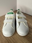 Adidas Vs Advantage Clean Kids Shoes 10k White Green Hook-and-loop  Aw4889