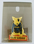 Budweiser Bud Light Beer Spuds Mackenzie Lapel Pin Dog Blue Sweater Vintage