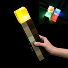 Minecraft Game Torch Lamp Led Night Light Home Decor Gift Usb Rechargeable Kids