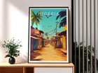 Nigeria Poster - Nigeria Print - Lagos Travel Wall Art - Africa Travel Art