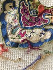 Antique Chinese Silk Hand Embroidered Qing Dynasty Ladies Collar Original Net