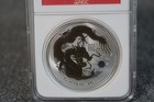 2012-p Australia  1 Silver Year Of The Dragon Gilt Ngc Ms-70