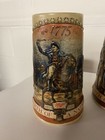 Vintage Set Of 4 Miller Beer Steins  1- 4 - Birth Of A Nation Beer Steins