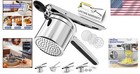Stainless Steel Potato Ricer With 3 Discs For Effortless Fluffy Mashed Potatoes