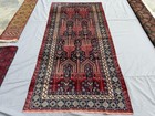 Antique Afghan Baluchi Area Rug 4x9 Hand Knotted Persian Style Oriental Carpet