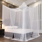 Bed Canopy Full queen king  Elegant Mosquito Net Indoor outdoor  White