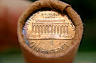Tails Only Lincoln Cent Original Bank Wrap Roll Uncirculated Copper Obw Penny