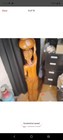 Vintage Large 48  African Wood Carving Woman Statue - Hand Carved