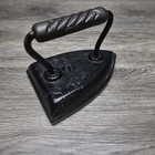 Antique  6 Cast Iron Sad Iron  - Great Door Stop - Rustic Farmhouse Decor