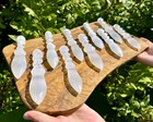 Selenite Crystal Dagger  5 75  Carved Selenite Dagger  selenite Cleansing Tool 