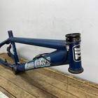 Haro 540 Air Bmx Frame Old School Bmx Freestyle  Dents Mirra Blue 20  14 Mm Y2k