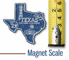 Texas Small State Magnet By Classic Magnets  2 3  X 2 2 