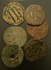 F-289  Floor Sweepings --  abbassid Copper   C  8th-9th Cent Ad  Lot Of 6 Pieces