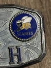 Vintage Us Navy Seabees And Builders Emblem Hook Fast Belt Hah
