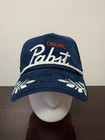 Pabst Blue Ribbon Original Beer Trucker Corduroy Cap Snapback  Rope Hat