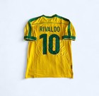 1998 World Cup Final Rivaldo-10 Brazil Soccer Jersey Men Size Medium