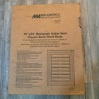 New Mid-america Vinyl  18  X 24  Brick Mold Gable Vent Slate Gray 907