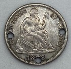 Unique 1888 Silver Seated Liberty - Dime W w  Engraved Love Token