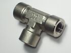 1- Swagelok Stainless Steel Pipe Tee Fitting  1 4  Female Npt  Ss-4-t
