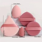50-piece Makeup Sponge Set - Assorted Shapes For Foundation   Powder Application