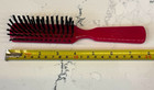 Vtg Goody Hair Brush Dark Pink Red Usa Flat Nylon Bristle 7 75 Inch