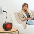 900w Ceramic Heater Portable Electric Space Heater W adjustable Thermostat Home