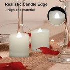 6 Led Flameless Candles Tea Lights Candle Votive Flameless Candle  Remote  timer