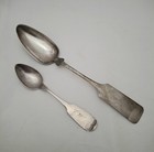 Large Coin Silver Spoon   Teaspoon - 56 Grams - 90  Silver - 1850s