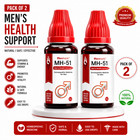  pack 2  Menherb Mh-51 30ml Homeopathic Herbal Drops Natural Men s Daily Support
