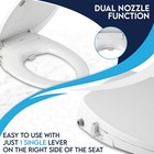 Jep102v Dual Nozzle Manual Bidet For Elongated Toilet With Soft Close Seat New